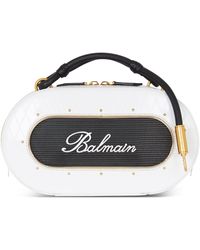 Balmain - Leather Signature Radio Cross-body Bag - Lyst