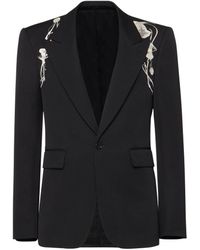 Alexander McQueen - Wool Embroidered Harness Tailored Jacket - Lyst