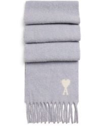 Ami Paris - Alpaca-Blend Ami De Coeur Scarf - Lyst