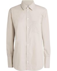 Victoria Beckham - Cotton Tab-Detail Shirt - Lyst