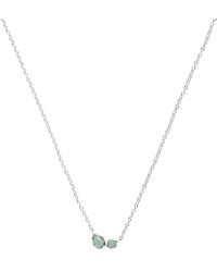 Astrid & Miyu - Sterling Opal Cluster Charm Necklace - Lyst