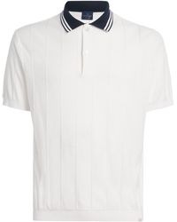 Paul & Shark - Cotton Rib-Knit Polo Shirt - Lyst