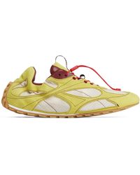 Bottega Veneta - Suede-Trim Sneakers - Lyst