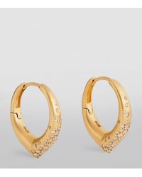 Nada Ghazal - Yellow Gold And Diamond Doors Of Opportunity Large Hoop Earrings - Lyst