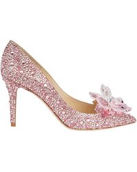 Jimmy Choo - Alia 85 Crystal Pumps - Lyst