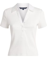 Veronica Beard - Stretch-Cotton Kearney Polo Shirt - Lyst