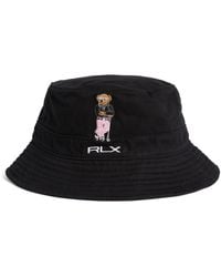 RLX Ralph Lauren - Embroidered Polo Bear Bucket Hat - Lyst
