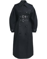 Ganni - Organic Cotton Belted Trench Coat - Lyst