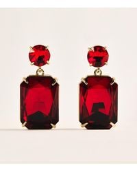 Carolina Herrera - Crystal Riviere Drop Earrings - Lyst