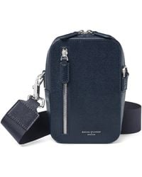 Aspinal of London - Leather Reporter North South Cross-Body Bag - Lyst