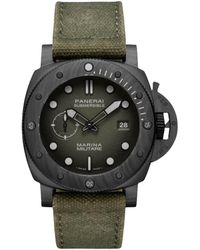 Panerai - Stainless Steel Submersible Marina Militare Watch - Lyst