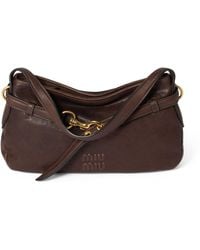 Miu Miu - Nappa Leather Aventure Shoulder Bag - Lyst