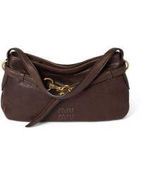 Miu Miu - Nappa Leather Aventure Shoulder Bag - Lyst