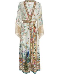 Camilla - Silk Macrame Fringed Cover-up - Lyst
