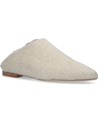Max Mara Pensile Slippers - Natural