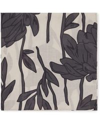 Brunello Cucinelli - Cotton Floral Print Foulard - Lyst