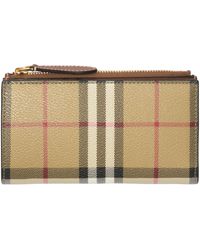 Burberry - Medium Check Bifold Wallet - Lyst