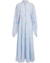 PUCCI - Silk Printed Kaftan Maxi Dress - Lyst
