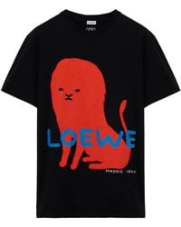 Loewe - Cotton-Blend Printed T-Shirt - Lyst