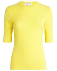 Gabriela Hearst - Wool Axis Short-Sleeve Sweater - Lyst