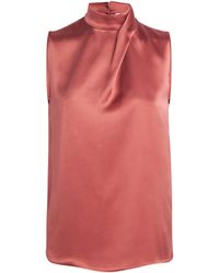 Eleventy - Silk High-Neck Top - Lyst