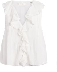 Doen - Organic Cotton Hilda Ruffle Top - Lyst