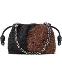 Loewe - Medium Beaded Lion Flamenco Clutch Bag - Lyst