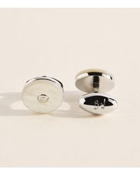Babette Wasserman - Rhodium-Plated Tiger's Eye Tourbillon Cufflinks - Lyst