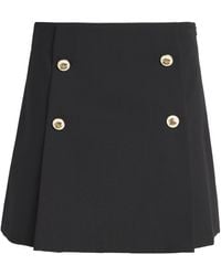 Sandro - Button-Embellished Mini Skirt - Lyst