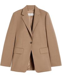 Max Mara - Virgin Wool Single-Breasted Blazer - Lyst