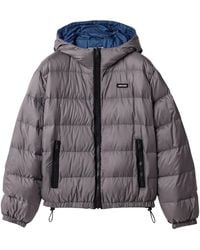 Miu Miu - Light Pongé Down Hoodie Jacket - Lyst