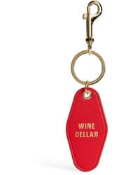 Harrods - Leather Wine Cellar Keyring - Lyst