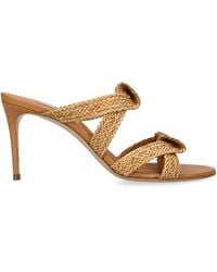 Casadei - Leather Mariposa Mules 80 - Lyst