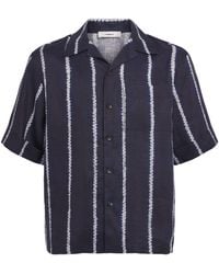 Commas - Linen Shibori Stripe Shirt - Lyst