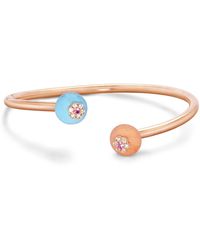 David Morris - Rose, Diamond And Sapphire Berry Bangle - Lyst