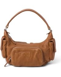 Miu Miu - Nappa Leather Pocket Shoulder Bag - Lyst