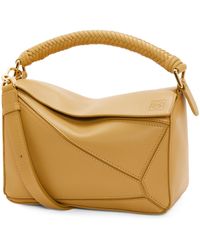 Loewe - Small Leather Puzzle Top-Handle Bag - Lyst