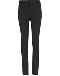 Balmain - Virgin Wool Grain De Poudre Trousers - Lyst