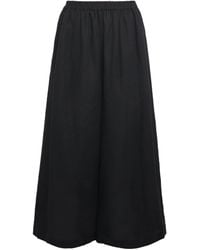 Eskandar - Linen Flared Culottes - Lyst