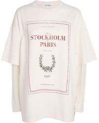 Acne Studios - Cotton Printed Layered T-Shirt - Lyst