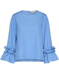 Max Mara - Ruffle-Trim Blouse - Lyst