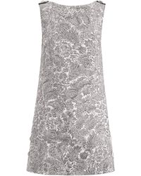 Dolce & Gabbana - Metallic Embroidered Mini Dress - Lyst