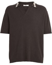 Commas - Crochet-Detail Polo Shirt - Lyst