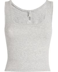 Skims - Stretch-Cotton Ribbed Tank Top - Lyst