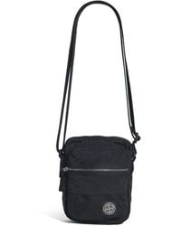 Stone Island - Coated-Nylon Logo Cross-Body Bag - Lyst