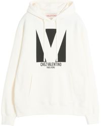 Valentino Garavani - Cotton Chez Hoodie - Lyst