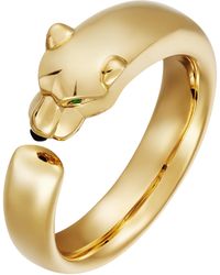 Cartier - Tsavorite Garnet And Onyx Panthère De Ring - Lyst