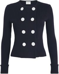 Claudie Pierlot - Wool-Blend Double-Breasted Cardigan - Lyst