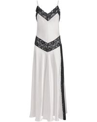 Loretta Caponi - Silk Lace-Detail Carrie Nightdress - Lyst
