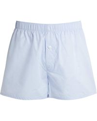 Hanro - Cotton Woven Boxer Shorts - Lyst